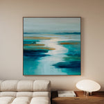 Abstract 1321 Canvas Art 60 x 60 cm / Black