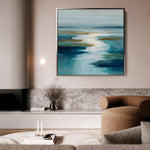 Abstract 1321 Canvas Art 60 x 60 cm / Black