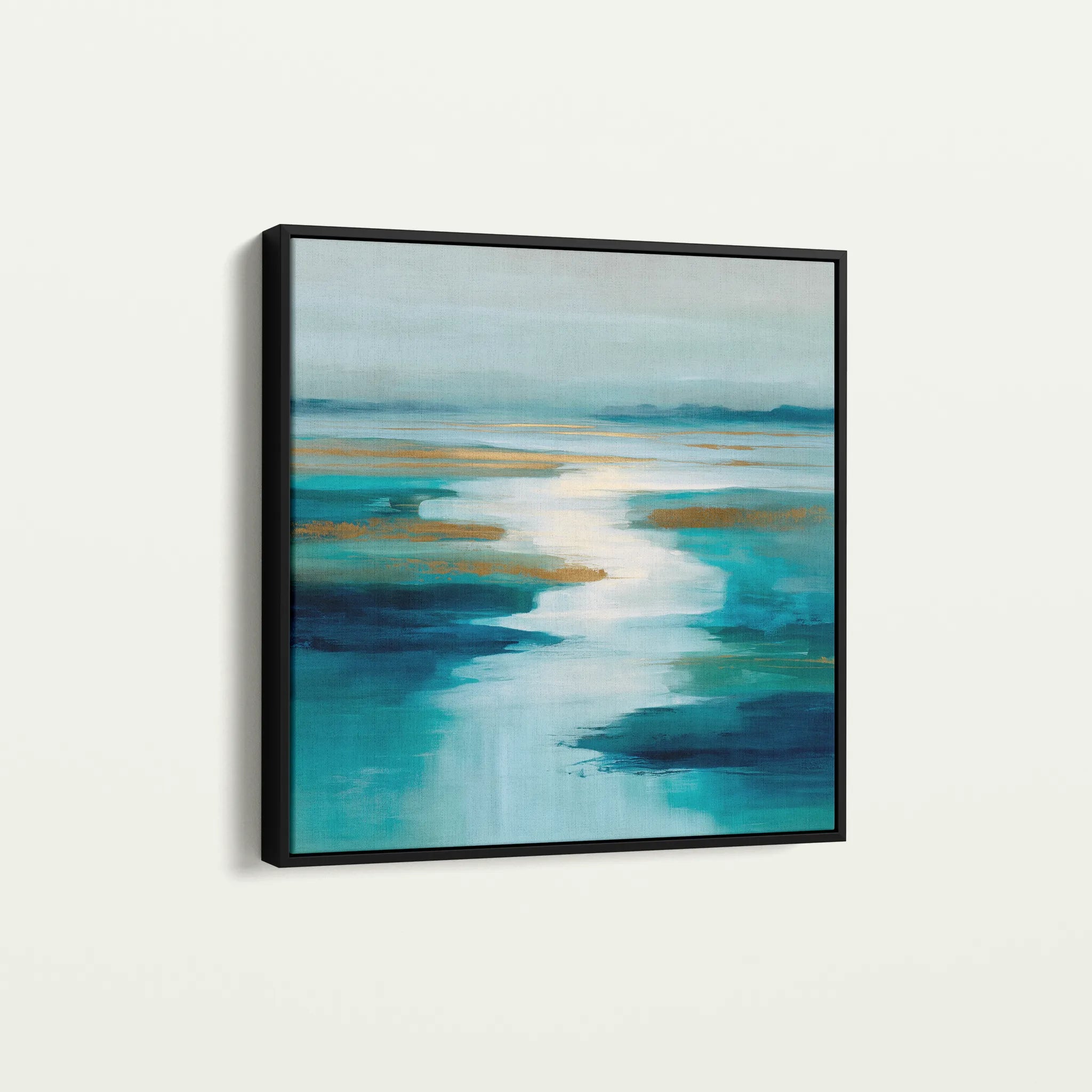Abstract 1321 Canvas Art 60 x 60 cm / Black