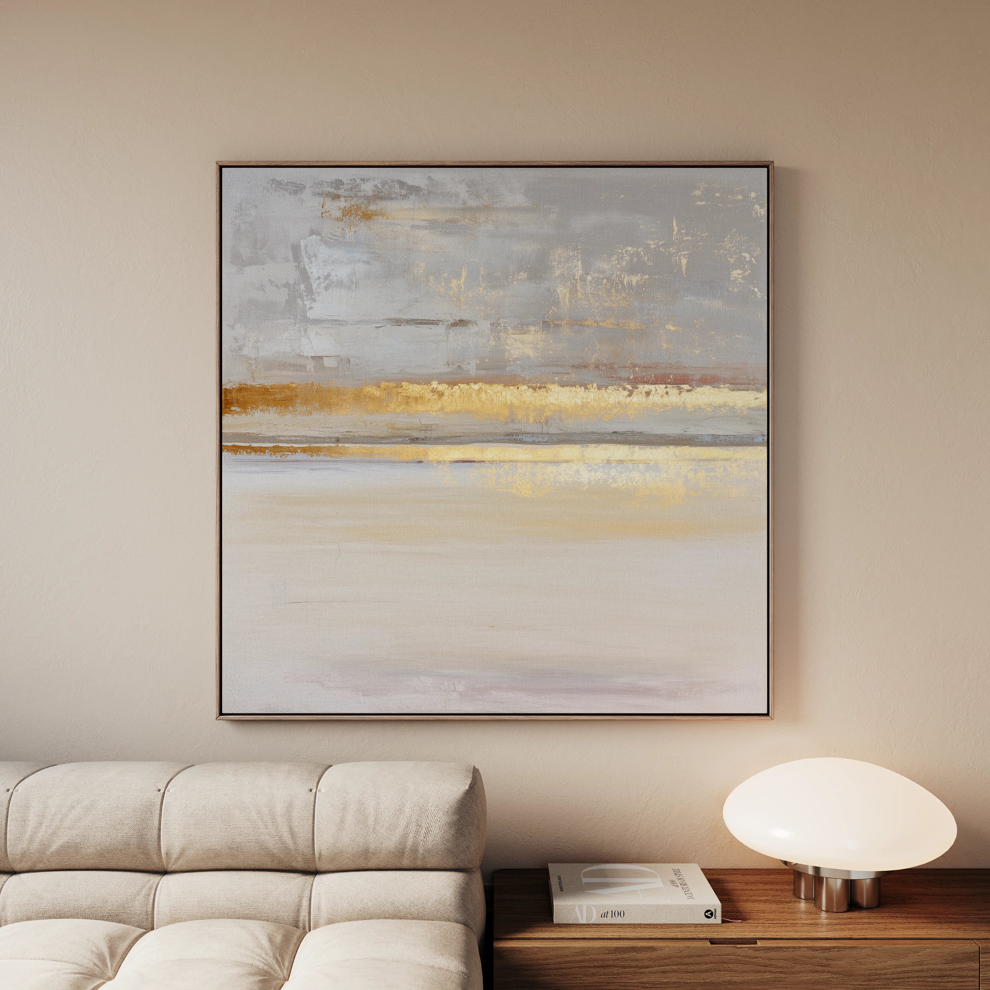 Abstract 1322 Canvas Art 60 x 60 cm / Black