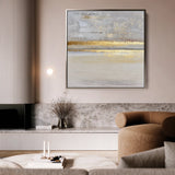 Abstract 1322 Canvas Art 60 x 60 cm / Black