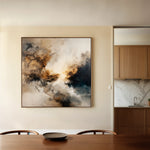 Abstract 1323 Canvas Art 60 x 60 cm / Black