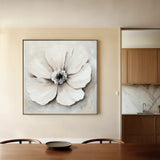 Floral 1323 Canvas Art 60 x 60 cm / Black