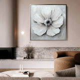 Floral 1323 Canvas Art 60 x 60 cm / Black