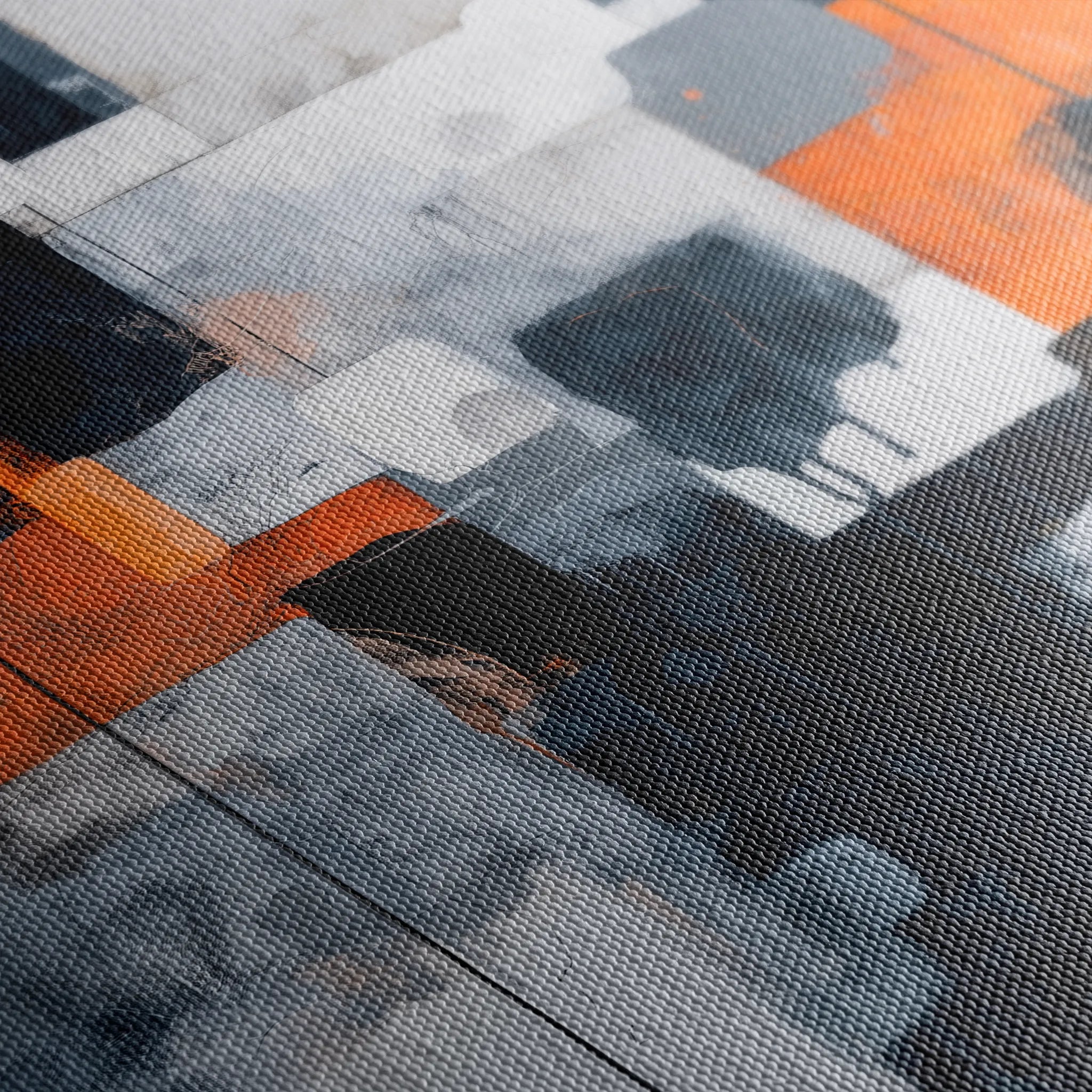 Abstract 1324 Canvas Art 60 x 60 cm / Black