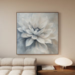 Floral 1324 Canvas Art 60 x 60 cm / Black