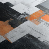 Abstract 1325 Canvas Art 60 x 60 cm / Black
