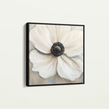 Floral 1325 Canvas Art 60 x 60 cm / Black