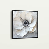 Floral 1326 Canvas Art 60 x 60 cm / Black