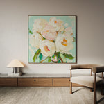 Floral 1327 Canvas Art 60 x 60 cm / Black