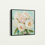 Floral 1327 Canvas Art 60 x 60 cm / Black