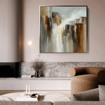 Abstract 1329 Canvas Art 60 x 60 cm / Black