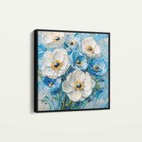 Floral 1329 Canvas Art 60 x 60 cm / Black