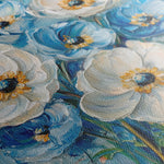 Floral 1329 Canvas Art 60 x 60 cm / Black