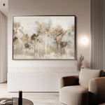 Floral 133 Canvas Art 60 x 40 cm / Black