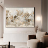 Floral 133 Canvas Art 60 x 40 cm / Black