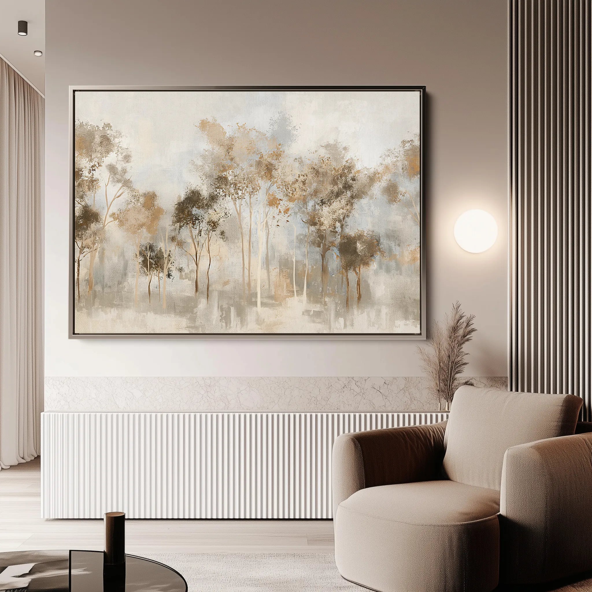 Floral 133 Canvas Art 60 x 40 cm / Black