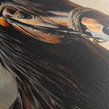 Horses 133 Canvas Art 60 x 40 cm / Black