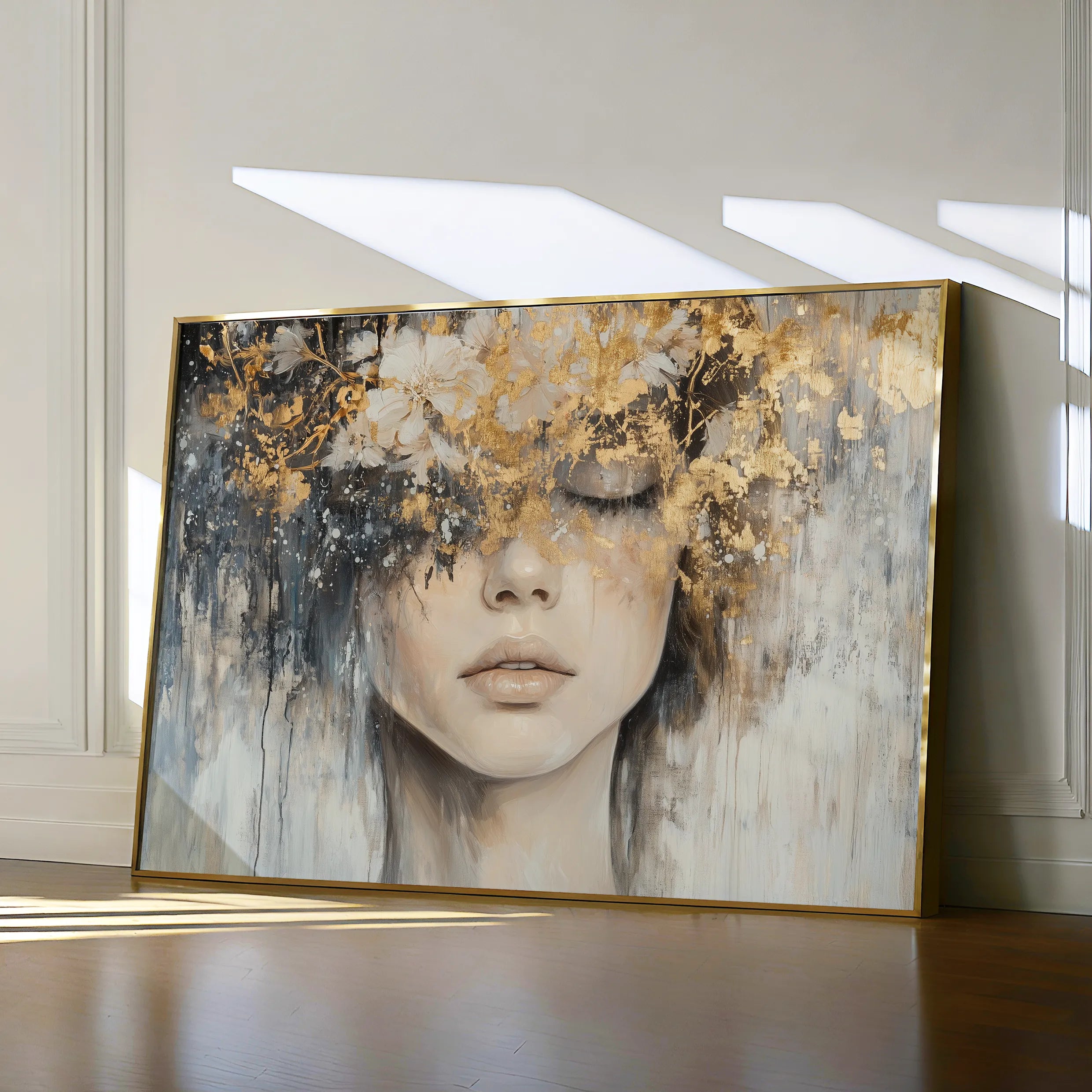 Portrait 133 Canvas Art 60 x 40 cm / Black
