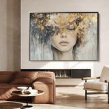 Portrait 133 Canvas Art 60 x 40 cm / Black