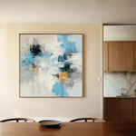 Abstract 1330 Canvas Art 60 x 60 cm / Black