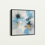 Abstract 1330 Canvas Art 60 x 60 cm / Black