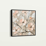 Floral 1330 Canvas Art 60 x 60 cm / Black