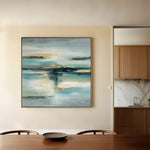 Abstract 1331 Canvas Art 60 x 60 cm / Black