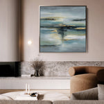 Abstract 1331 Canvas Art 60 x 60 cm / Black