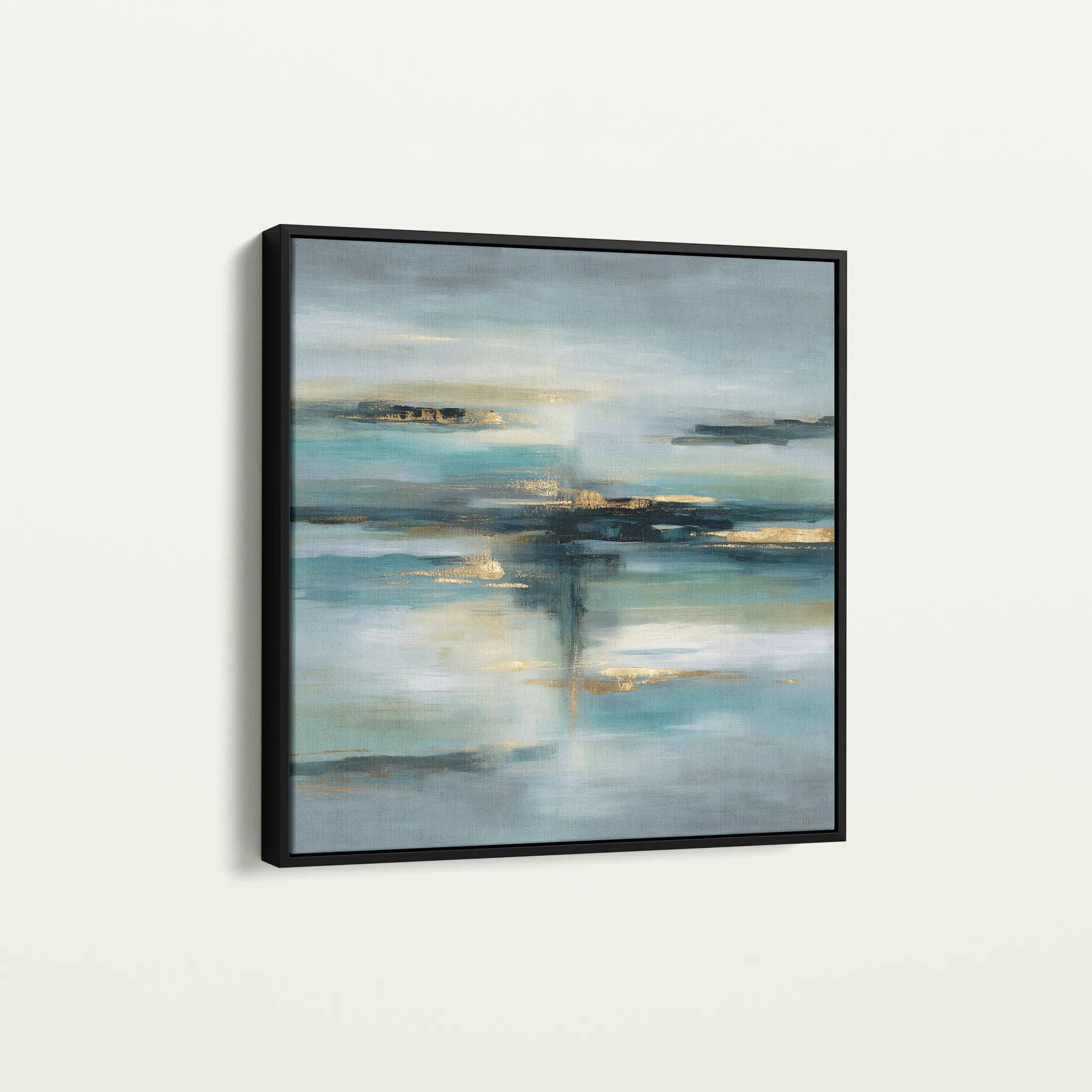 Abstract 1331 Canvas Art 60 x 60 cm / Black