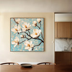 Floral 1331 Canvas Art 60 x 60 cm / Black