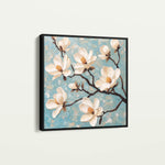 Floral 1331 Canvas Art 60 x 60 cm / Black