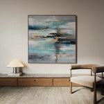 Abstract 1332 Canvas Art 60 x 60 cm / Black