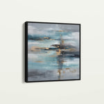 Abstract 1332 Canvas Art 60 x 60 cm / Black