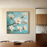Floral 1332 Canvas Art 60 x 60 cm / Black