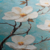 Floral 1332 Canvas Art 60 x 60 cm / Black