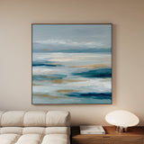 Abstract 1333 Canvas Art 60 x 60 cm / Black