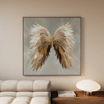Abstract 1334 Canvas Art 60 x 60 cm / Black