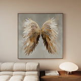 Abstract 1334 Canvas Art 60 x 60 cm / Black