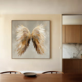 Abstract 1334 Canvas Art 60 x 60 cm / Black