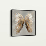 Abstract 1334 Canvas Art 60 x 60 cm / Black