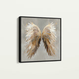 Abstract 1334 Canvas Art 60 x 60 cm / Black