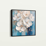 Floral 1334 Canvas Art 60 x 60 cm / Black