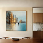 Abstract 1335 Canvas Art 60 x 60 cm / Black
