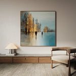 Abstract 1335 Canvas Art 60 x 60 cm / Black