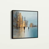 Abstract 1335 Canvas Art 60 x 60 cm / Black
