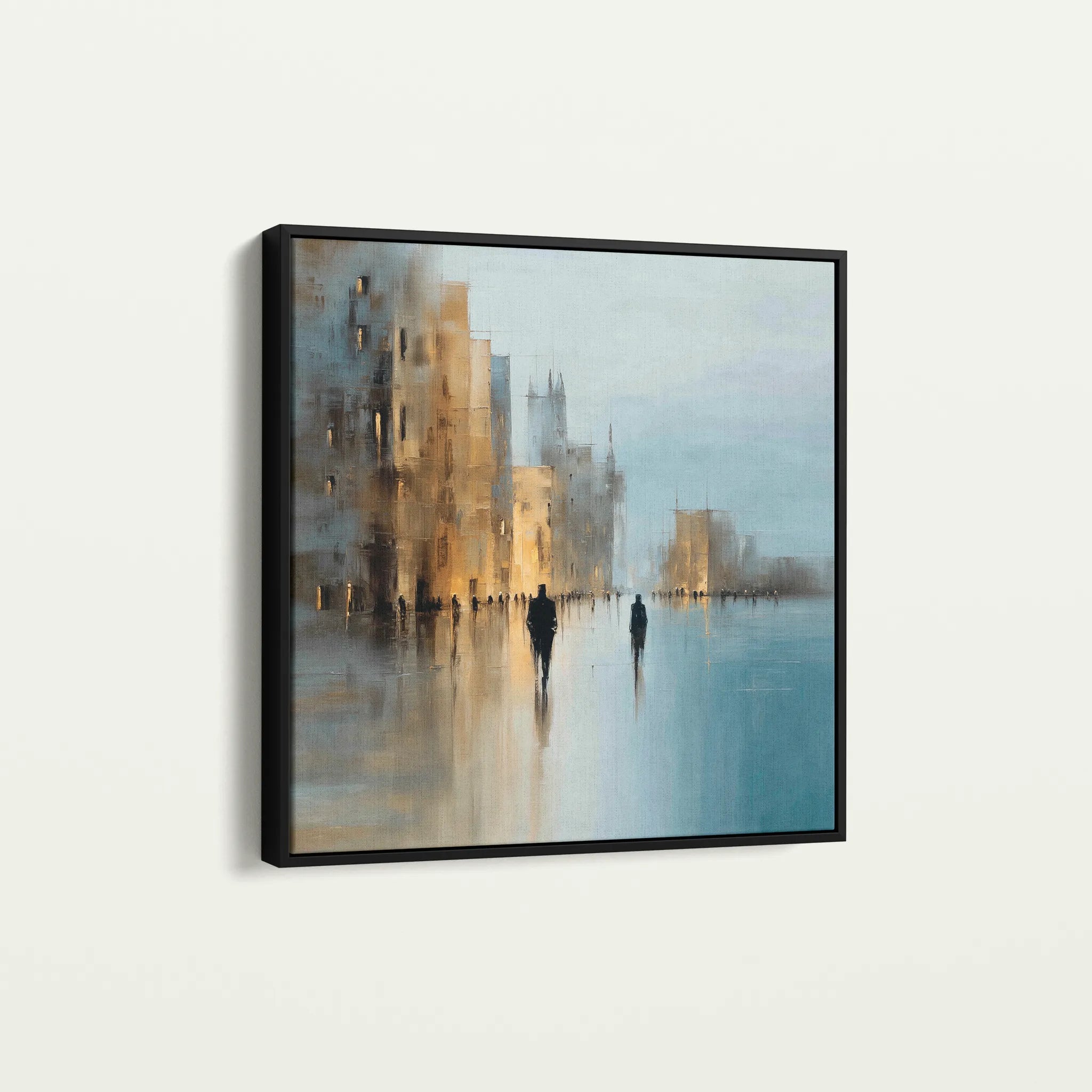 Abstract 1335 Canvas Art 60 x 60 cm / Black
