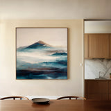 Abstract 1336 Canvas Art 60 x 60 cm / Black