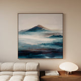Abstract 1336 Canvas Art 60 x 60 cm / Black