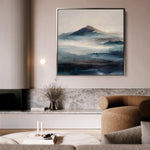 Abstract 1336 Canvas Art 60 x 60 cm / Black